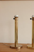 Pair of  Vintage Large Brass Table Lamps
