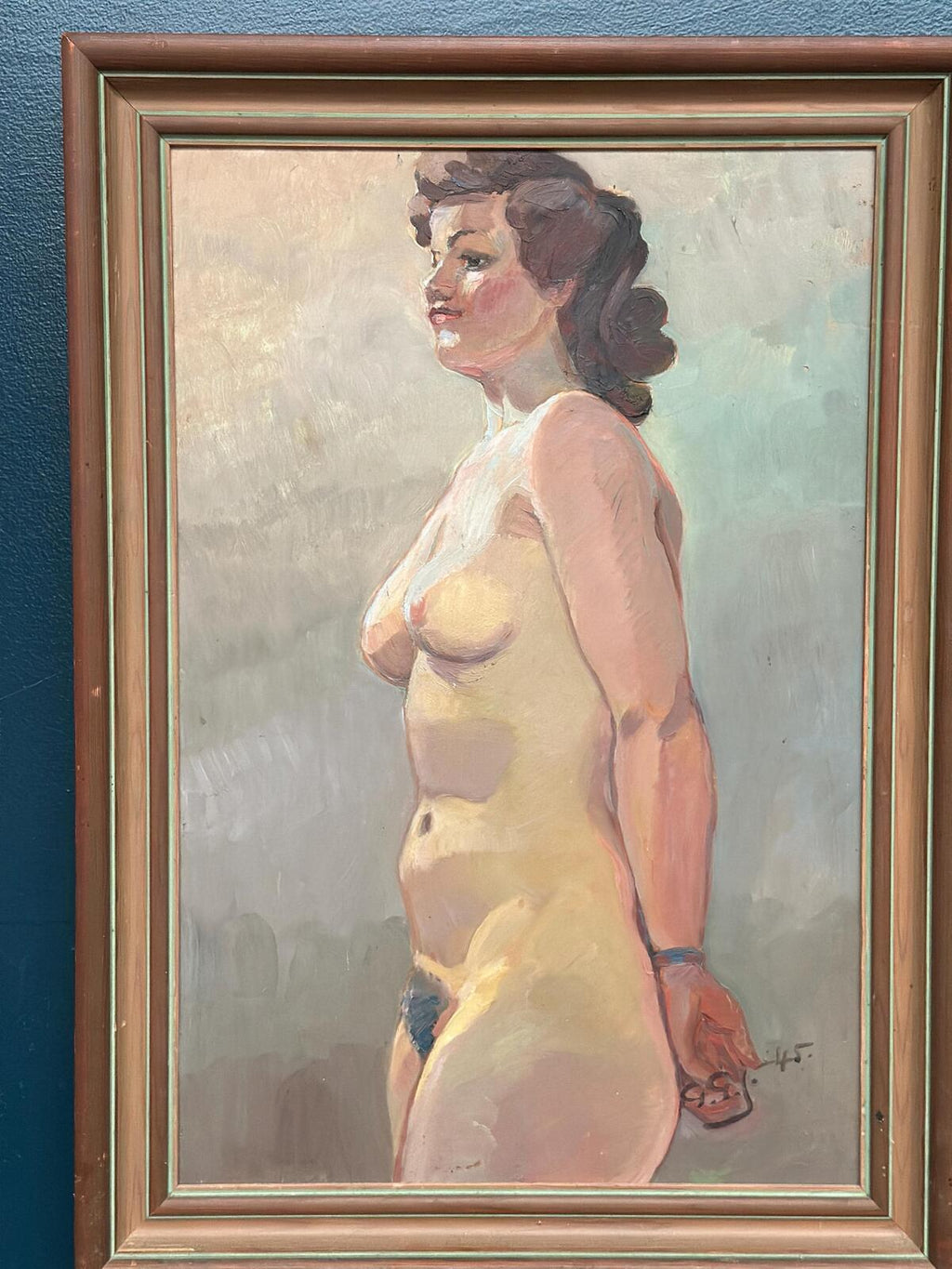 “Nude Study” attributed to Gustaf Gunnar Johansson
