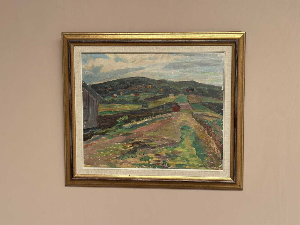 “Landscape with Huts” by Stig Westling