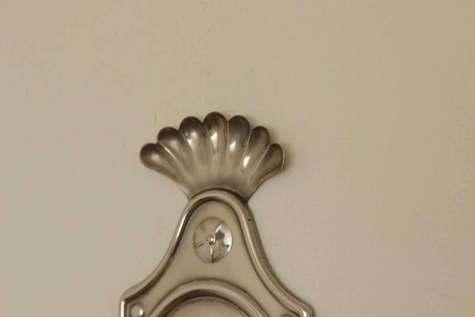 Pair Of Mid Century Swedish Pewter Sconces