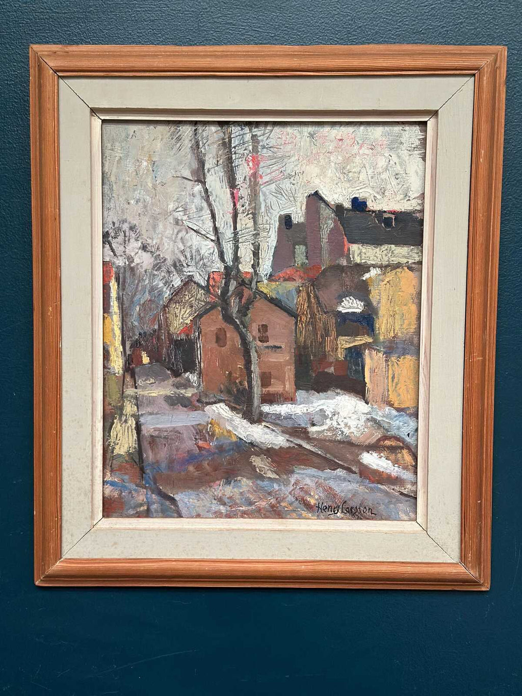 “Cityscape with Snow” by Henry Larsson