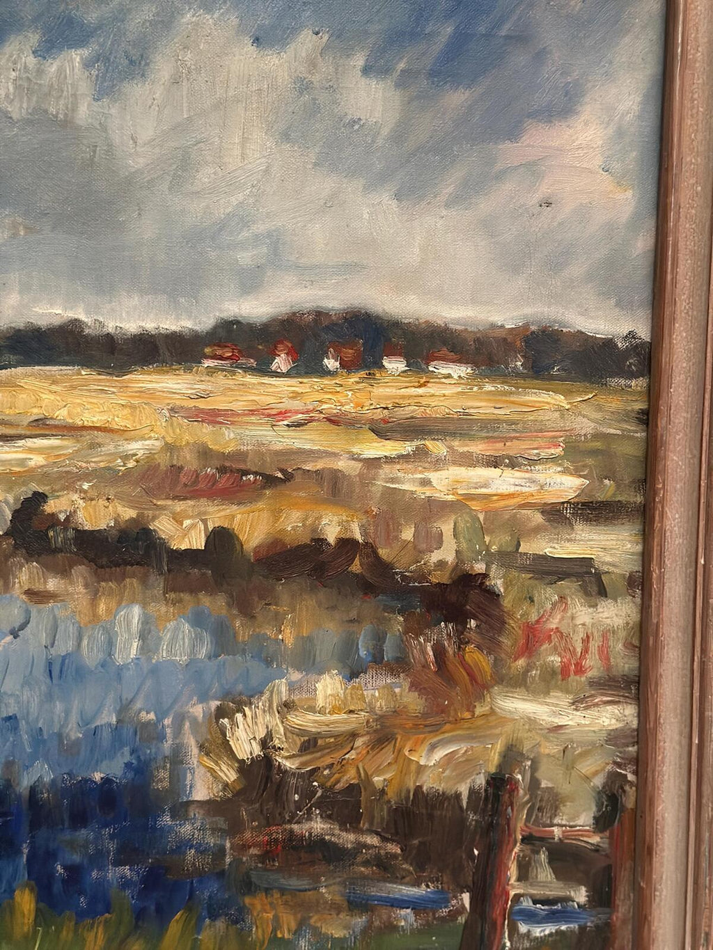 “Marsklandskap från Ribe” by Niels Mandrup Bruun (1918–1993)