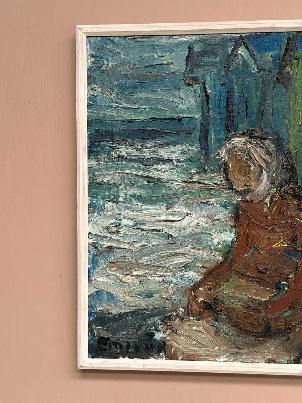 “Figure by the Harbor” by Einar Emland