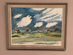 “Fiskeläge vid Skär, Fårö” by Berndt Erkéus (1908–1978)