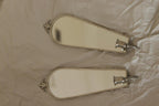 Pair of Mid Century Swedish Pewter Sconces with Mirror