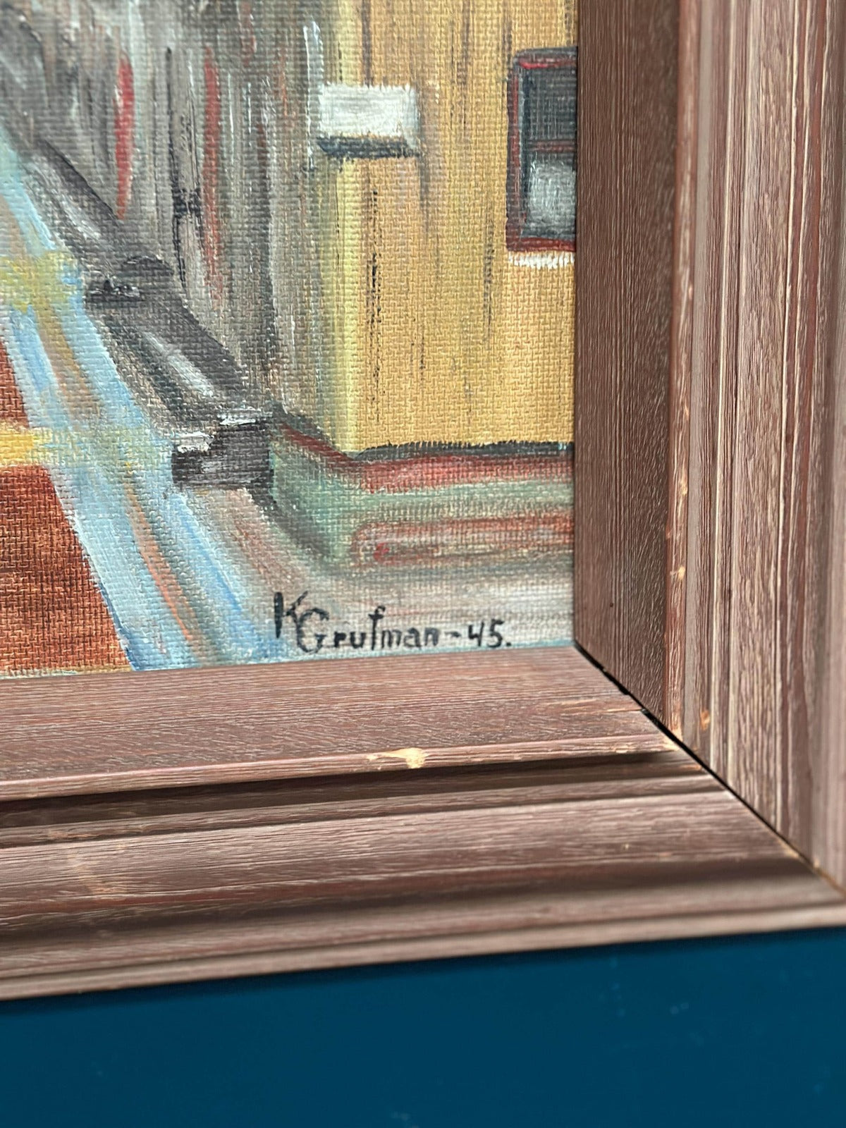 “City Street with Church Tower” by Kerstin Grufman