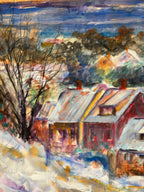“Snow‑Covered Coastline” by Alex Hansen
