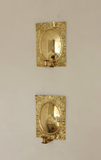 Pair Of  Swedish Brass Sconces