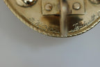 Pair Large baroque Style Mid Century Swedish Brass Sconces
