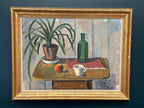 “Potted Plant and Green Bottle” by Åke Winnberg