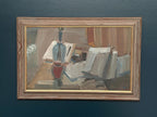 “Vase and Books” by Gösta Stawåsen