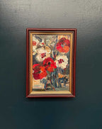 “Red Poppies and White Blossoms” by L. Stokes