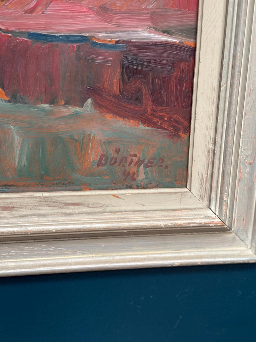 “Färgstarkt landskap” by Gustaf Börtner 1946