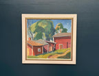 “Red Barns” by L. Wuariner