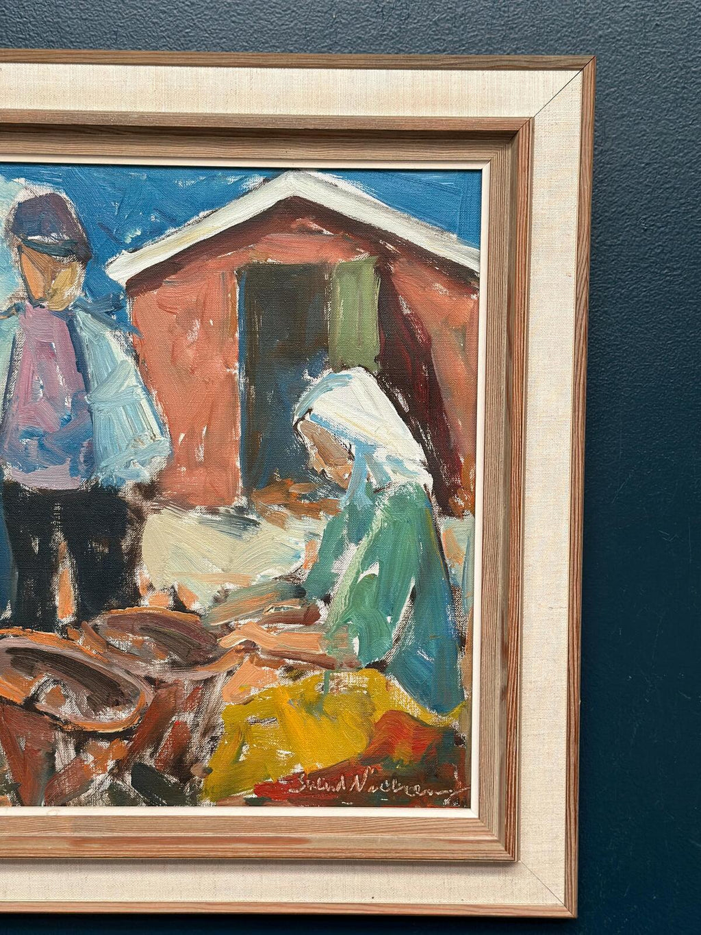 “Figures at the Fish Shed” by Svend Nielsen