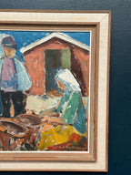 “Figures at the Fish Shed” by Svend Nielsen