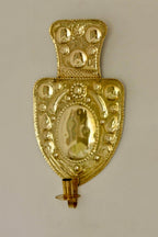 Large Baroque Style Mid-Century Brass Swedish Sconces
