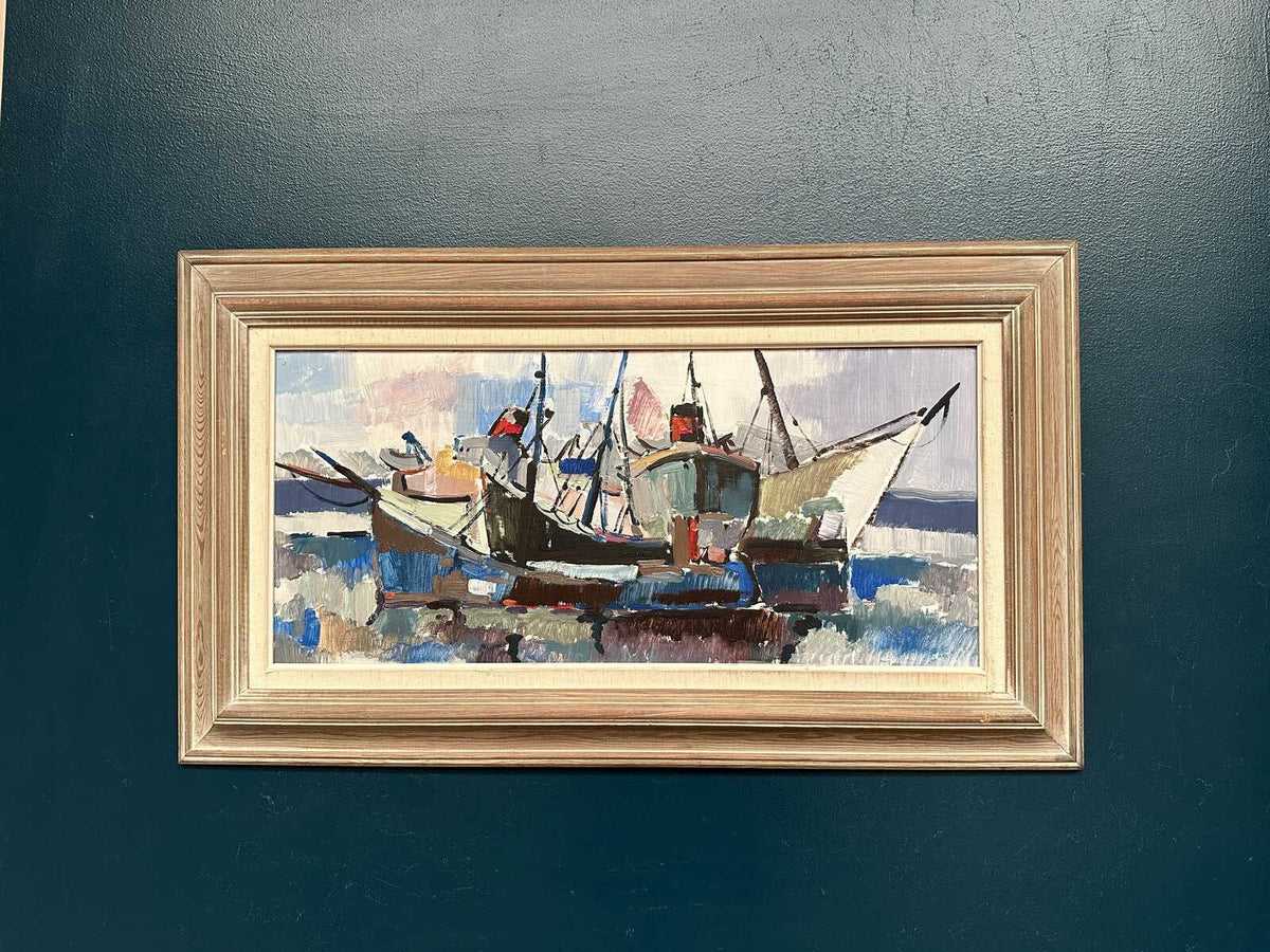 “Marine Scene” attributed to Gösta Stawåsen