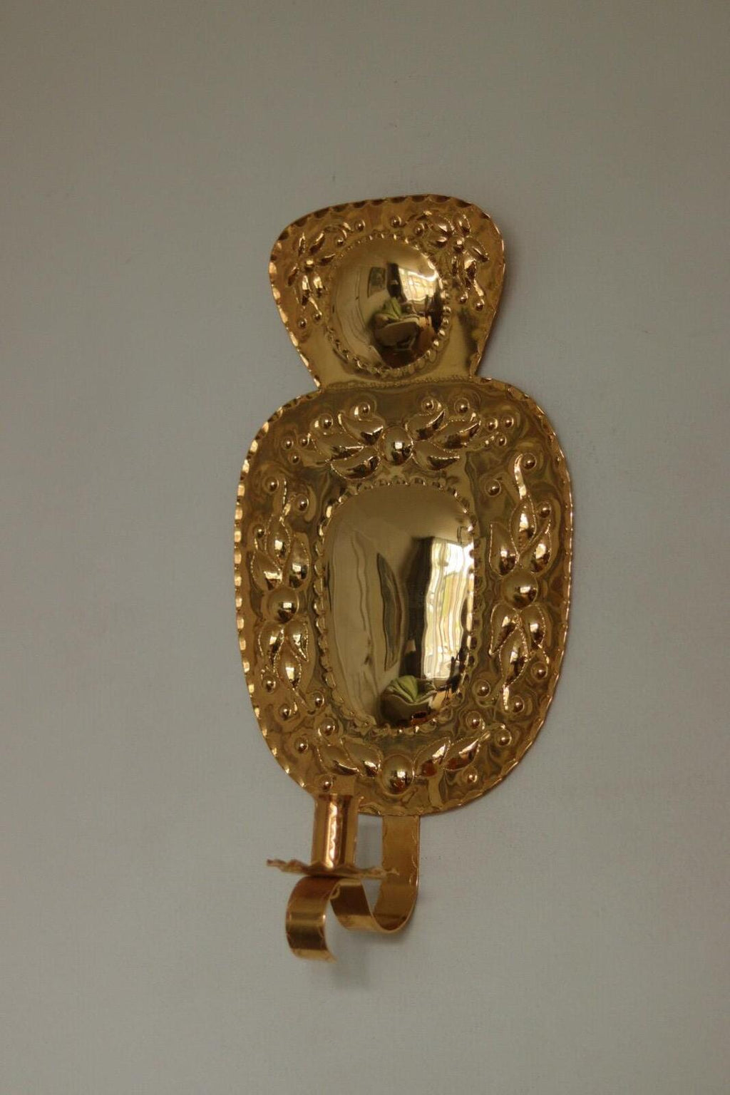Pair Of Mid Century Swedish Brass Sconces