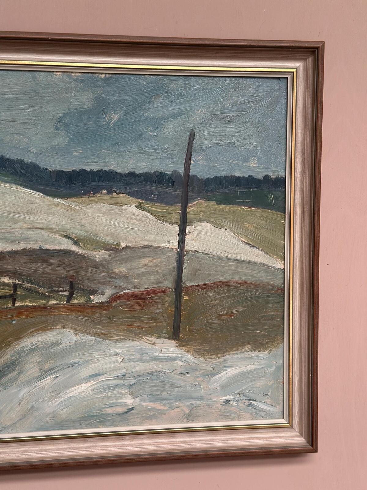 “Winter Landscape, Österlen” by E. O. Jonza