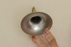 Danish 1960's Pair of Statement Trump Shape Lights in Brass, designed by Börje Claes for Norlett Elit.