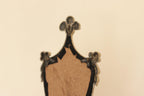 Pair of  Vintage Double Arm Italian Brass Sconces with Mirror