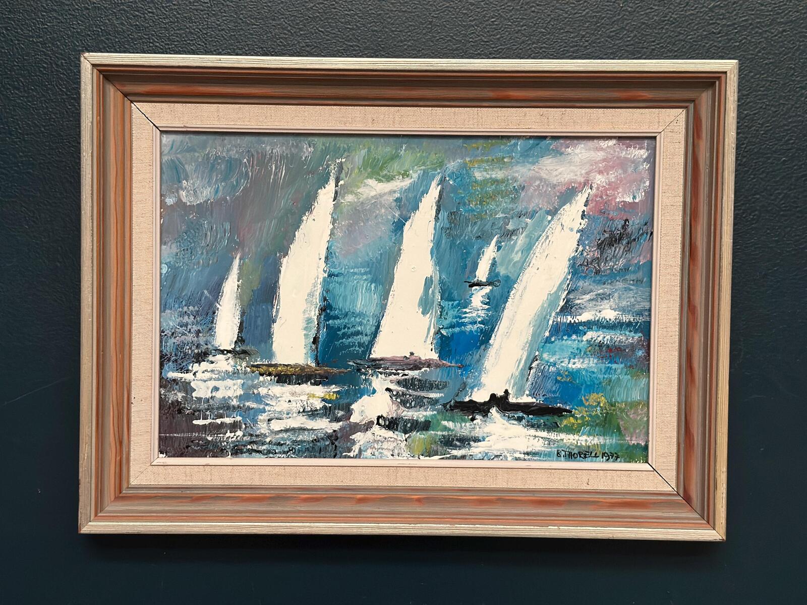 “Sailboats” by Bertil Thorell (1908–1984)