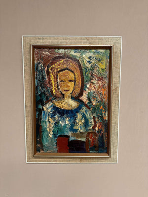 “Woman in Blue” by Gösta Falck