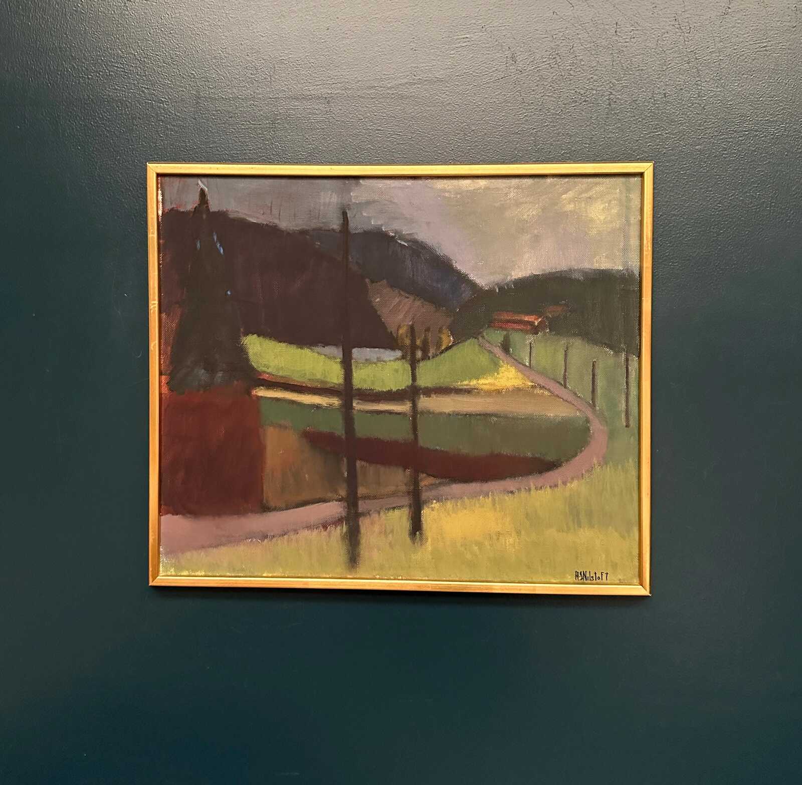 “Landscape” by Anna‑Stina Lorentze Nilstoft (1928–2017)