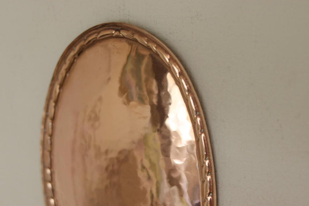 Pair of Swedish Copper Oval Wall Sconces