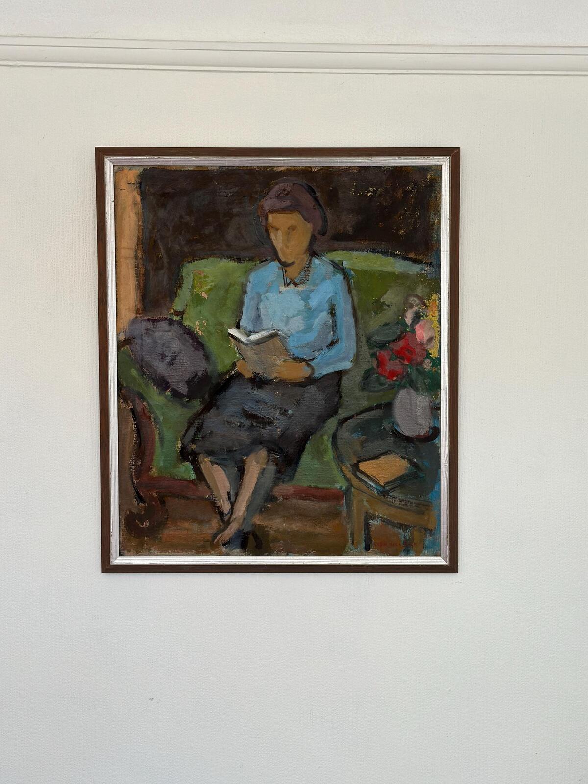 “Woman Reading Book” by Sven Gillgren