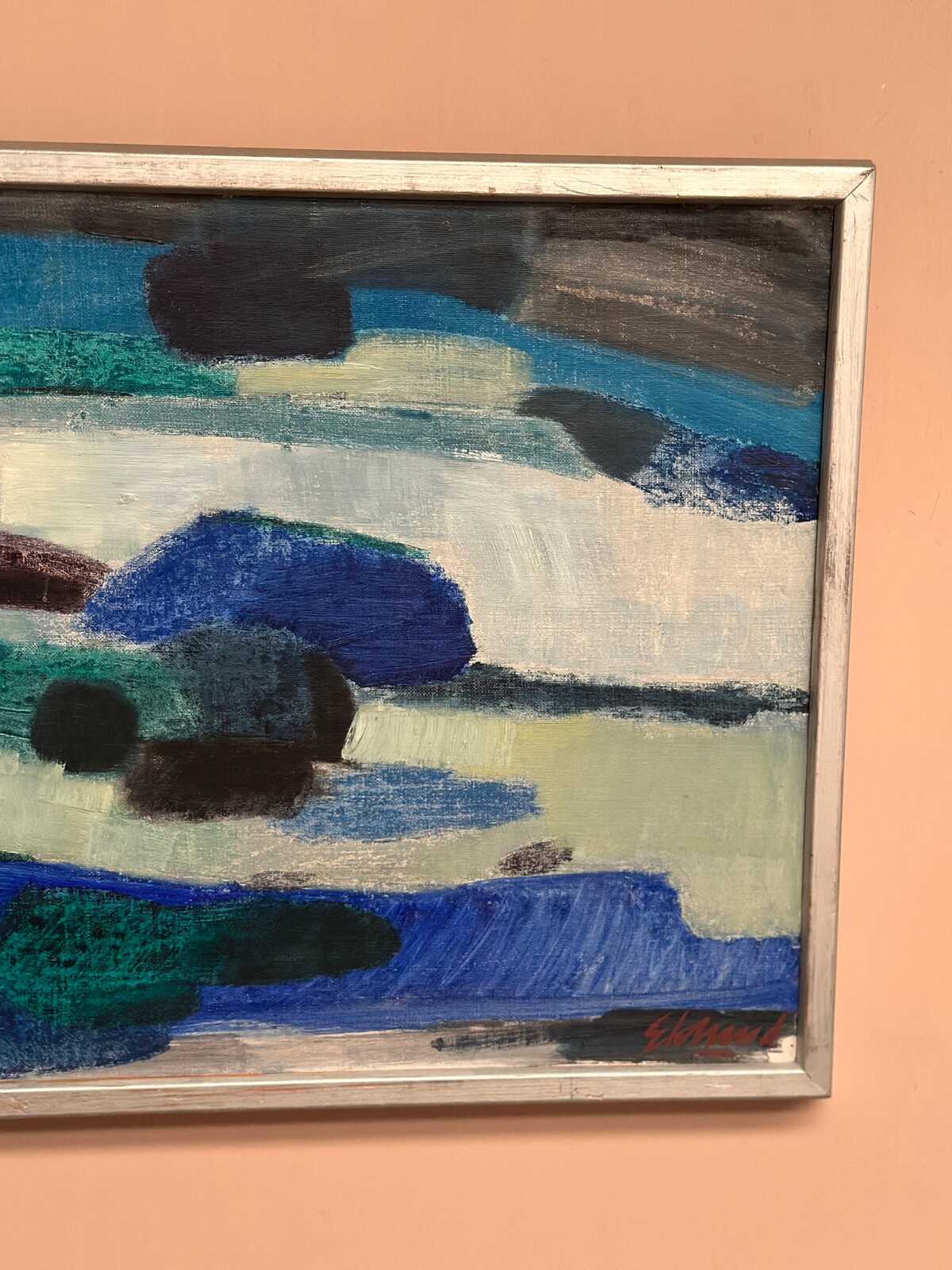“Blå kust” (Blue Coast) by Bengt Eklund (1916–1989)