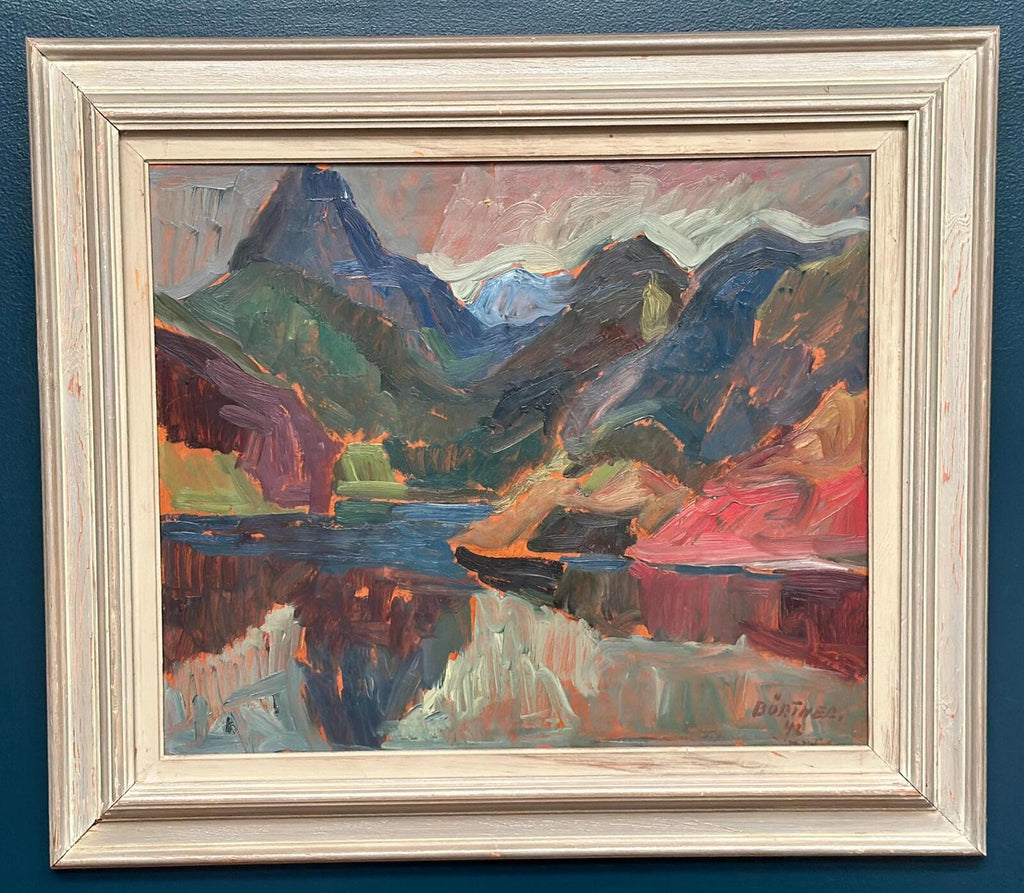 “Färgstarkt landskap” by Gustaf Börtner 1946
