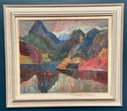 “Färgstarkt landskap” by Gustaf Börtner 1946