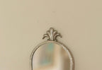 Pair of Mid Century Swedish Pewter Sconces with Mirror