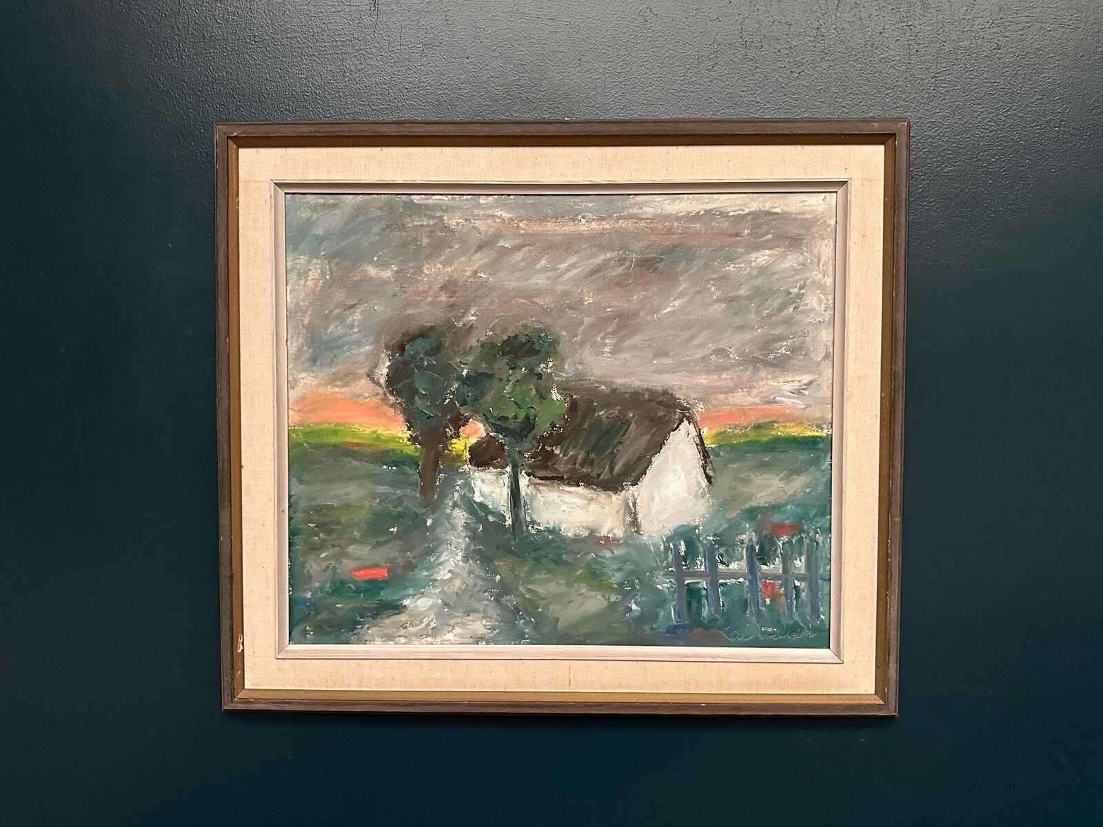 “Landskap med hus” by Kai Nielsen