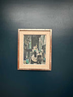 “White Blossom in Black Vase” by Edvin Ollers