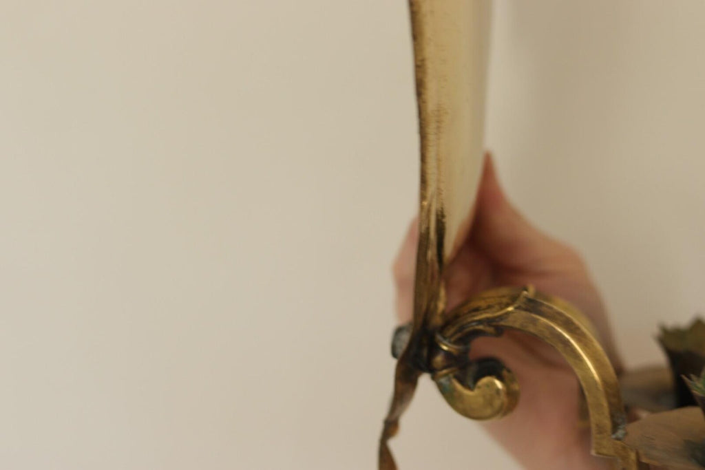 Pair Of Mid Century Swedish Brass Sconces