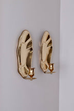 Pair Of Mid-Century Swedish Brass Sconces