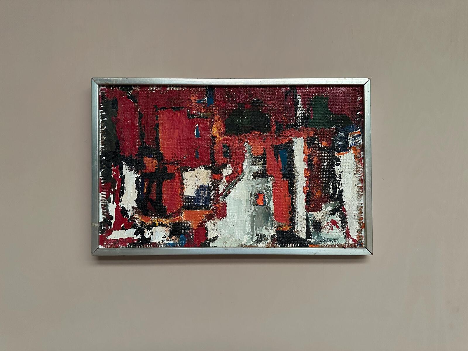 “Cityscape in Red” by Holger Oijens (1907–2004)