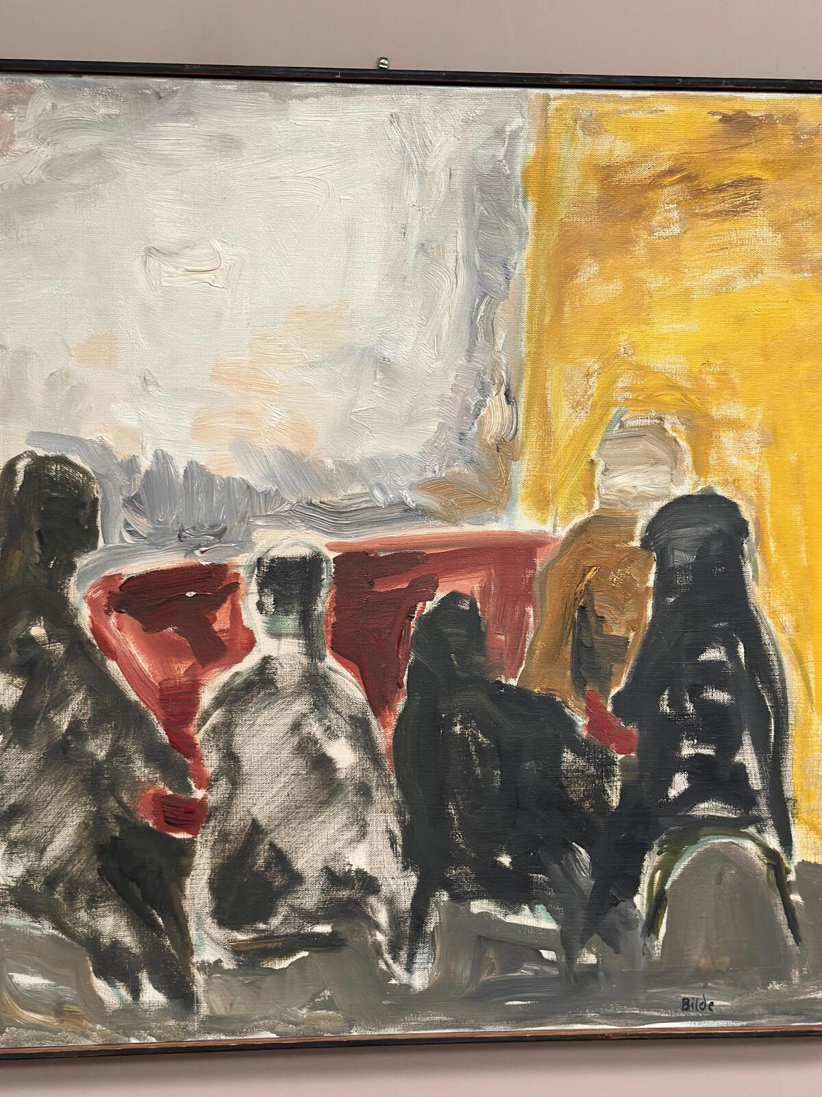 “Figure Composition” by Max Bilde (1919–2011)