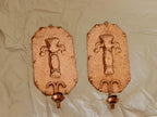 Pair of  Swedish Copper Wall Sconces