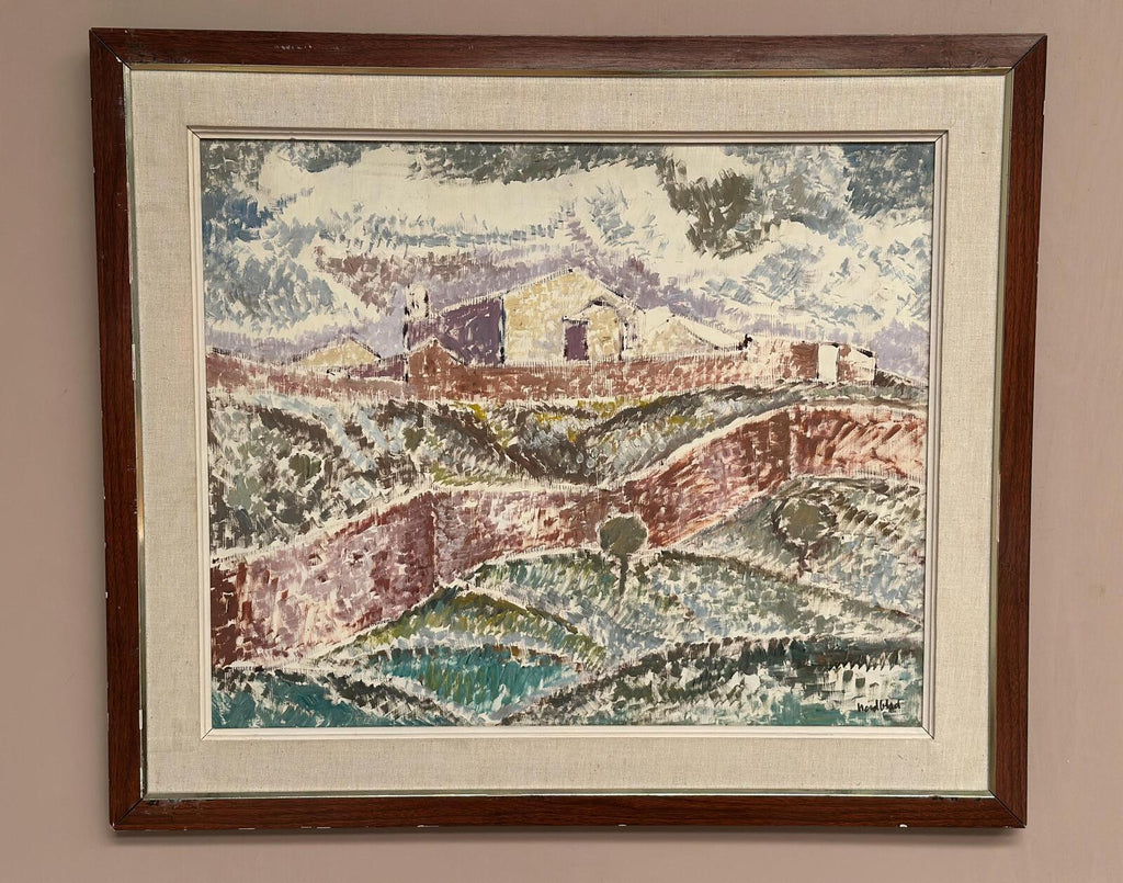 “Landscape with Buildings” by Gösta Nordblad