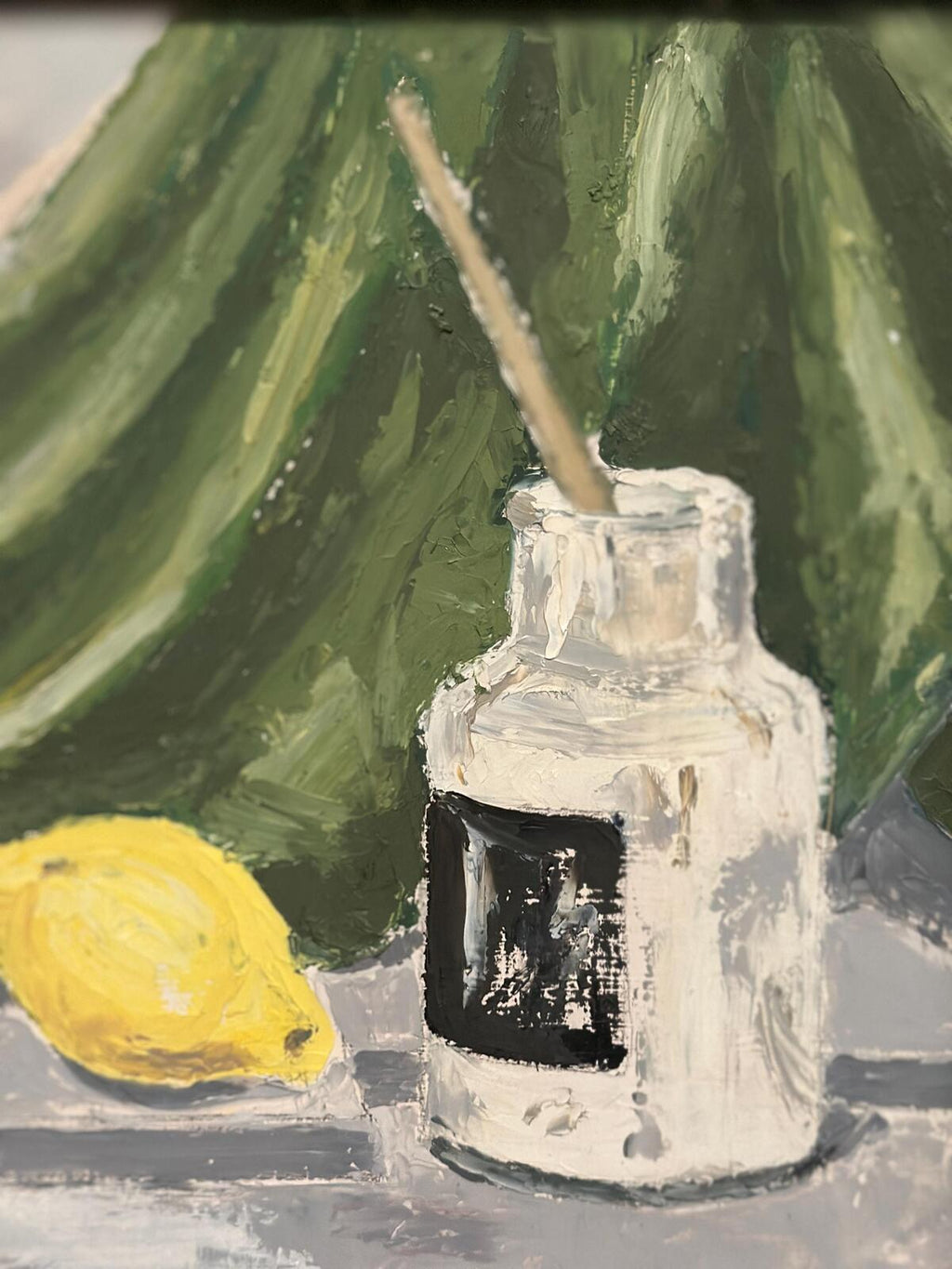 “Still Life with Lemons and Inkpot” by Gilber