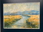 River Landscape with Mountains