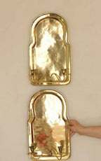 Pair Of Mid Century Swedish Brass Sconces