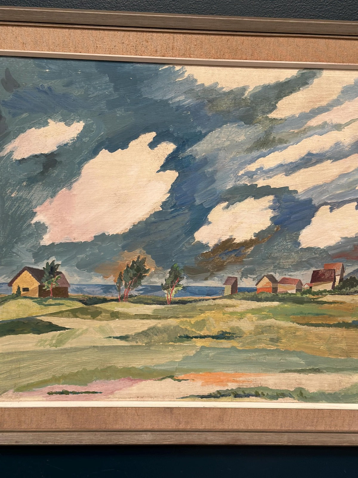 “Fiskeläge vid Skär, Fårö” by Berndt Erkéus (1908–1978)