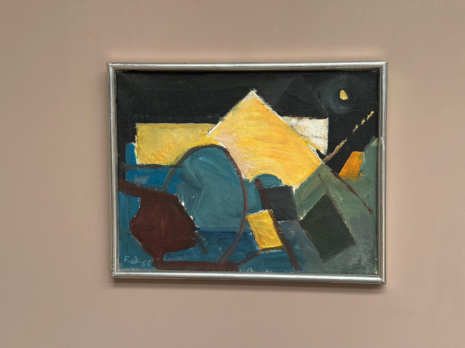 “Abstract Composition” – Dated 1966