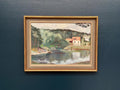 “Lake with Houses” by G. Arner