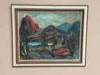 “Hut Between Hills” by B. Elvsfedt